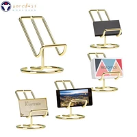 simple metal mobile phone holder stand home lazy stand flat desktop fixed stand for exhibition tables hotels travel agencies
