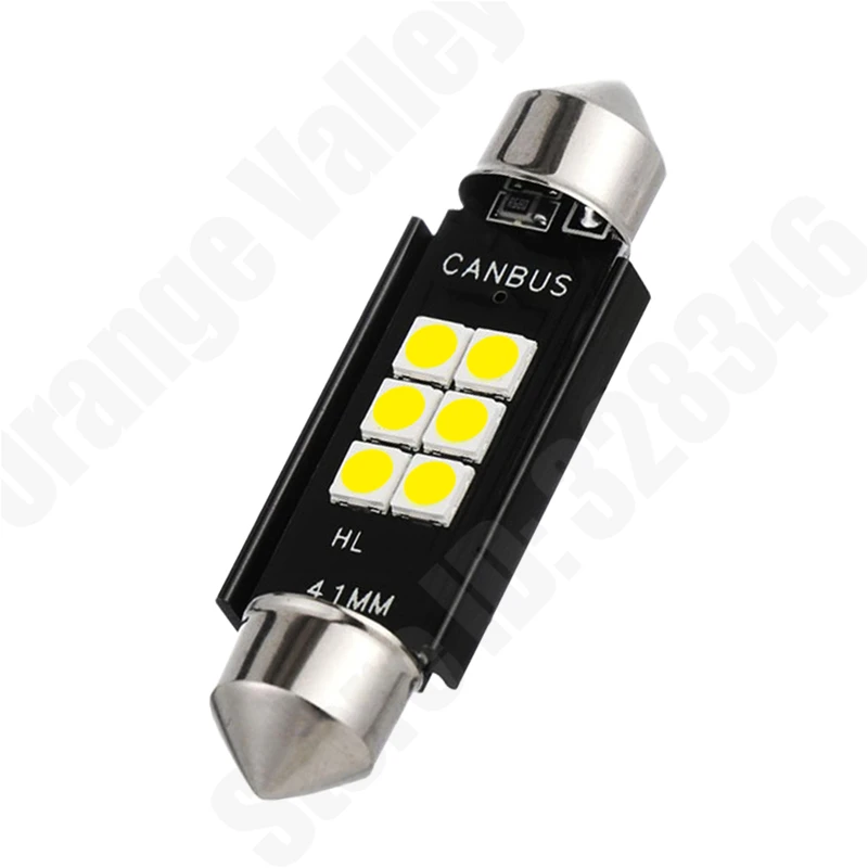4 шт. Festoon C5W C10W светодиодный CANBUS 31 36 39 41 мм bulb 6 SMD 3030