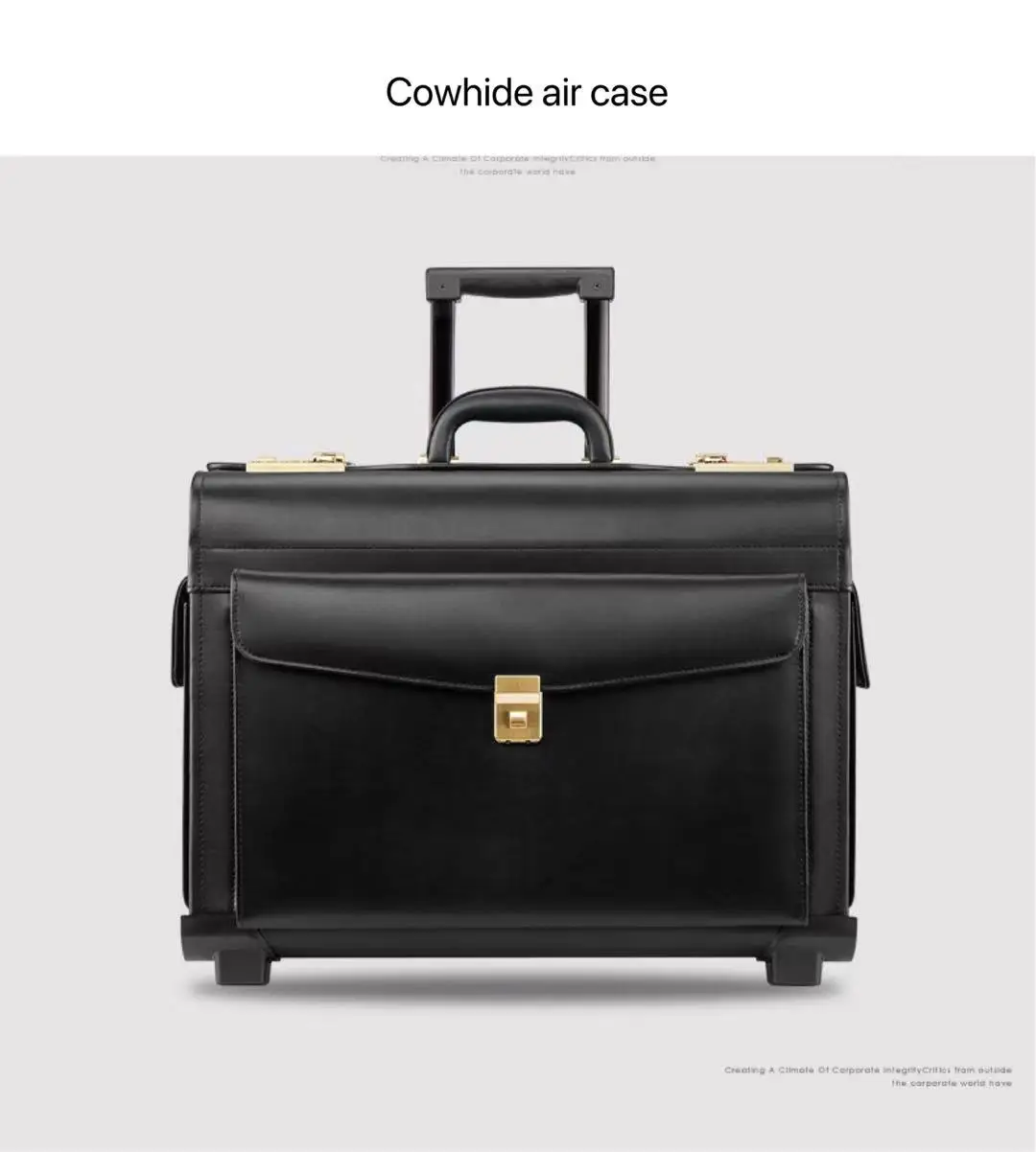 Captain's Trolley Case, Cowhide Business Case, Multi-functional Computer Case, Boarding Case, Suitcase, Stewardess's Suitcase