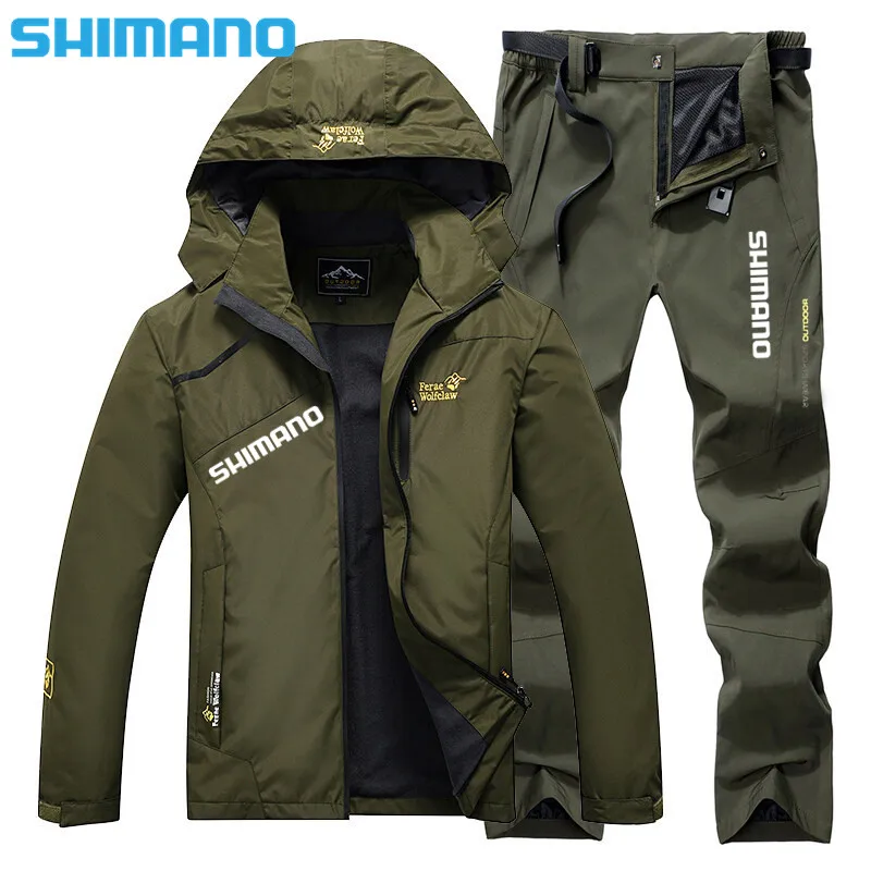 

Shimano Fishing Suit Waterproof Men Fishing Clothes Waterproof Fishing Wear Sports Fishing Pants Men Fishing Jacekt Waterproof