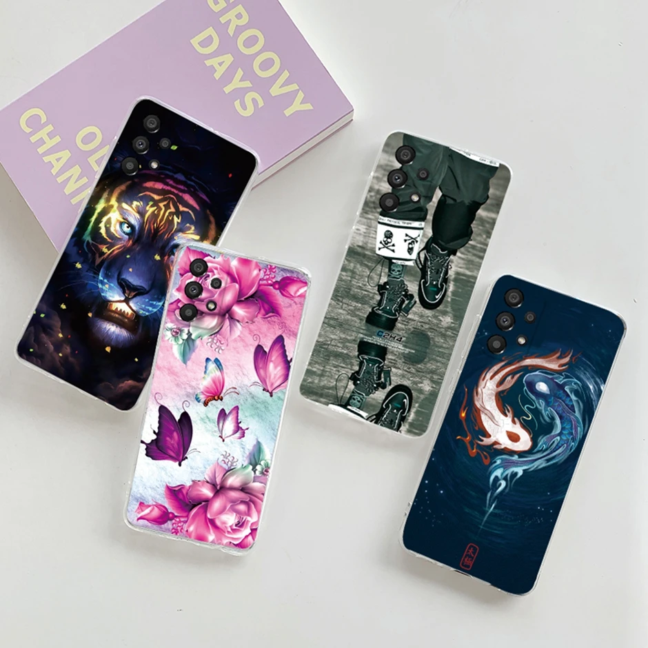 Чехол для телефона Samsung Galaxy A03 Core A03s A13(4g) прозрачный мягкий силиконовый