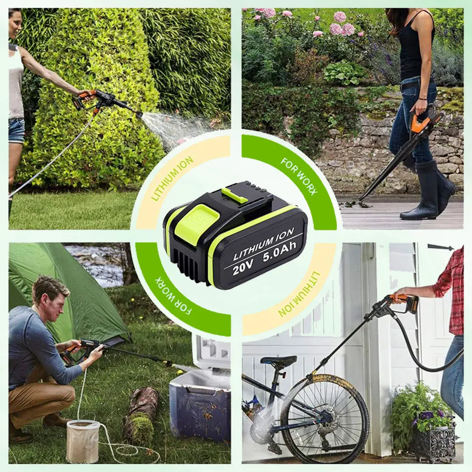 Литий-ионная аккумуляторная батарея 2021 20 в 5000 мАч подходит для