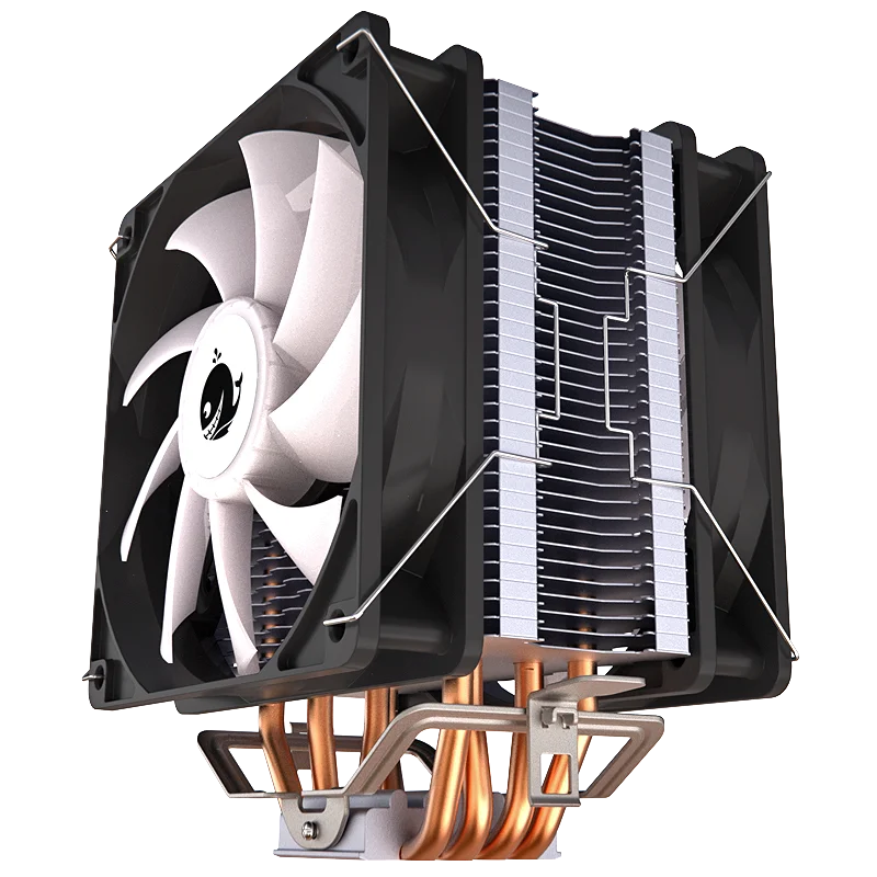 Кулер для процессора с 4 тепловыми трубками 120 мм PWM 4Pin RGB ПК тихий Intel LGA 2011 2011-3 1700 1150