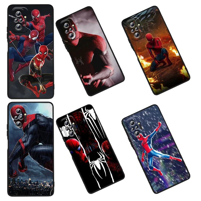 

Hero Spiderman Marvel For xiaomi Redmi 10 K50 K50G 9 9A 9T 9C 9AT 8 8A 7A 6 6A 5 4X S2 2022 5G Pro Gaming Plus Black Phone Case