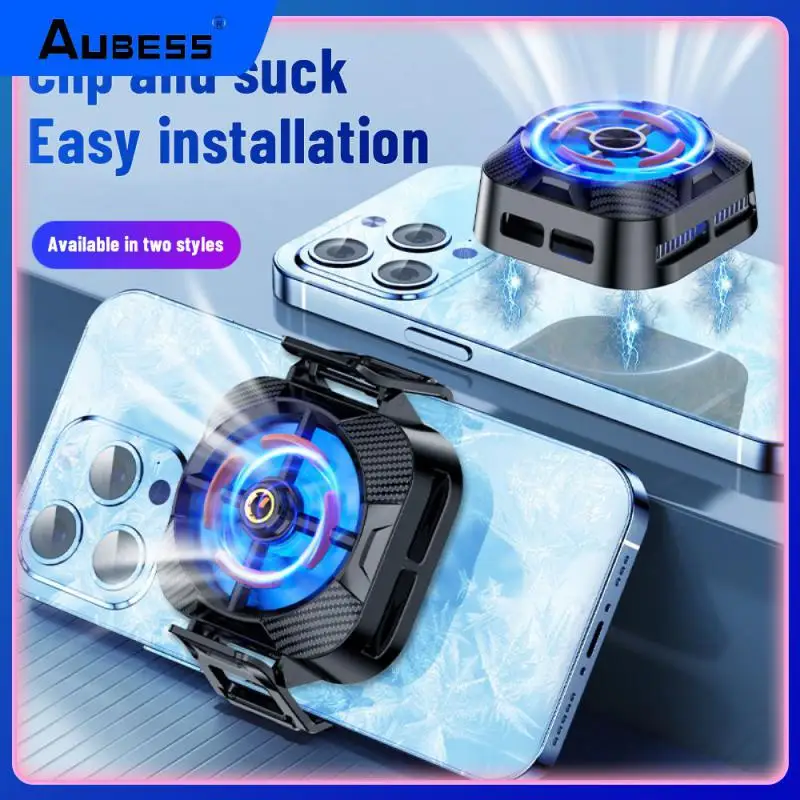 

Type-c Semiconductor Magnetic Suction Heat Dissipation Mobile Phone Cooler For Gamers Portable Office Accessories 150mah Stable