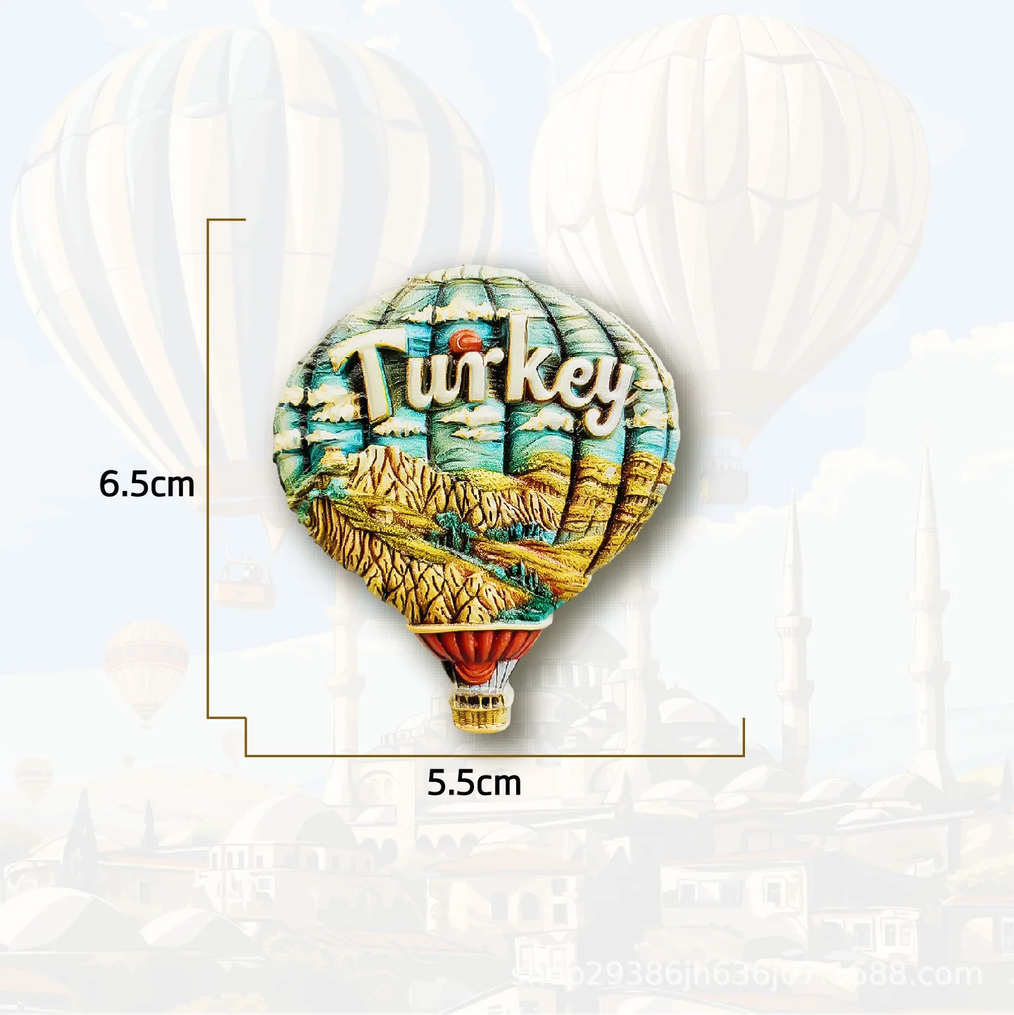 

Магнит для холодильника BearPaw Турция воздушный шар