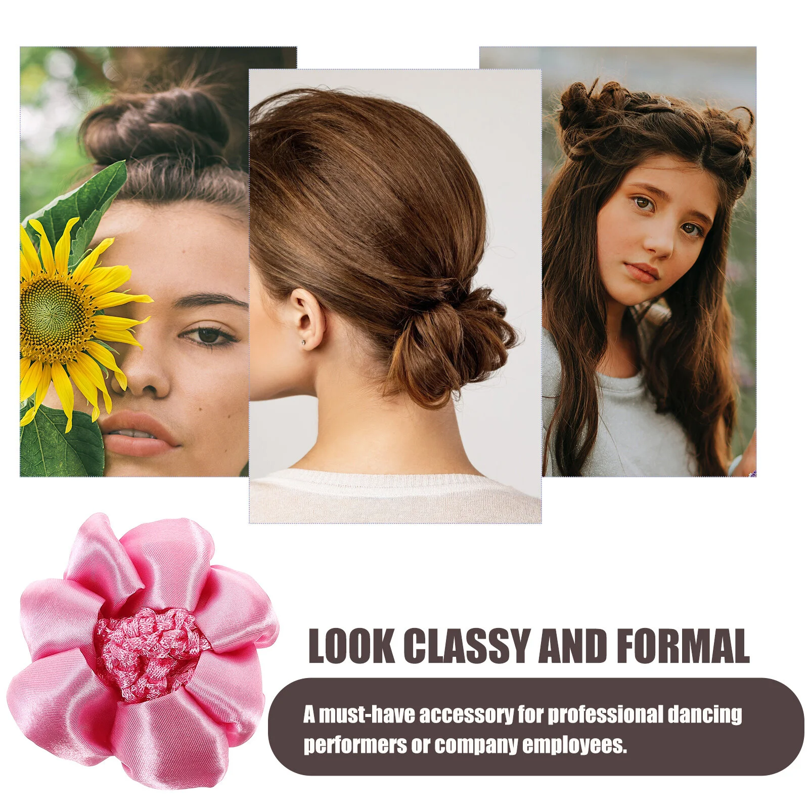 

China Dancer Snood Kids Hair Bun Holder Hairnet Comfortable Girl Holding