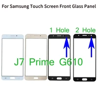 10pcslot for samsung galaxy j7 prime g610f g610 sm g610f sm g610fds touch screen front glass panel touch screen lcd outer lens
