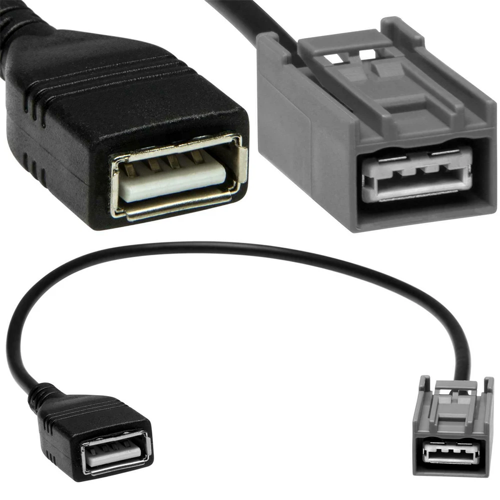 

AUX USB Female Cable Adapter Port For Honda/Civic/Fit 2008 Onwards Car Accessories High-quality U Disk Data Conversion Cable