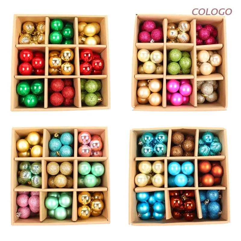 

Christmas Ball Ornaments 99 Pcs Shatterproof Small Plastic Balls for Holiday D0LD