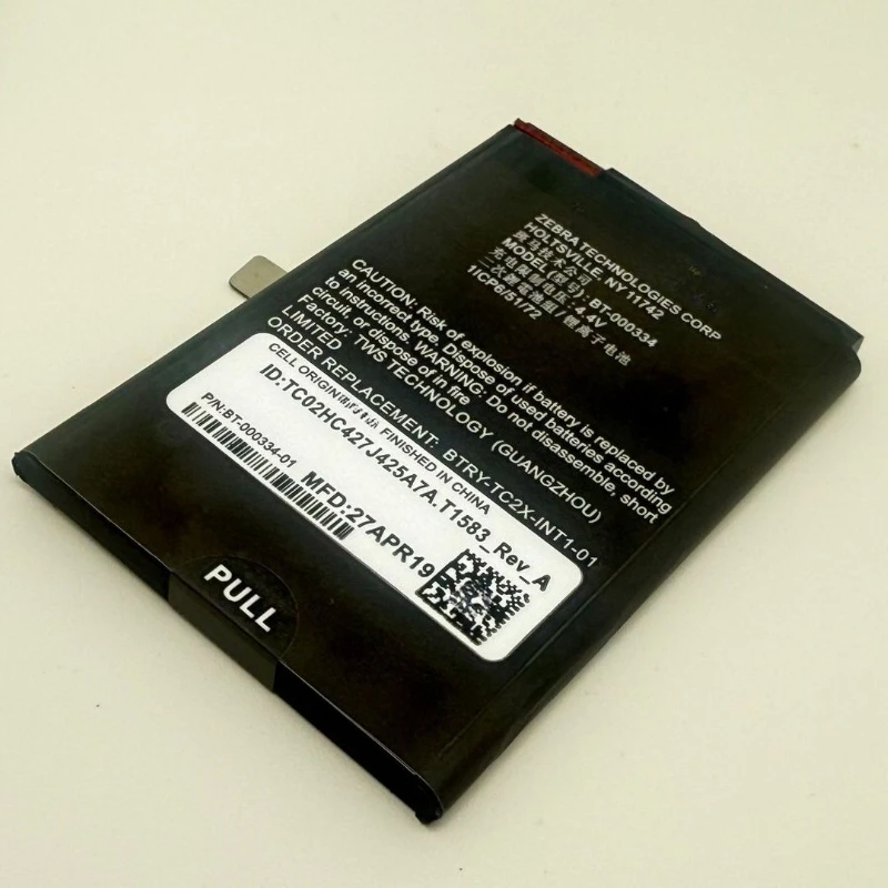 Фото Аккумуляторы 2900 мАч 3.85В BT-000334 для Zebra BTRY-TC2X-PRPK1-01 BT-000334-01 TC20 TC25 PDA, аккумулятор для смарт-сканера штрих-кодов №2