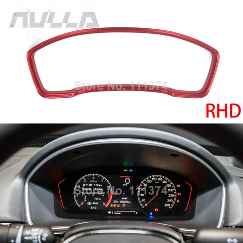 RHD или левый руль для Honda Civic 11th 2022-2025, крышка рамы приборной панели, декоративная отделка, аксессуары из АБС-пластика из карбона