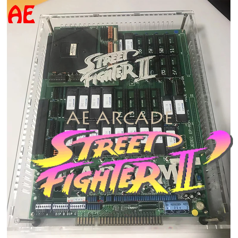 CPS1 Konami PCB Arcade Motherboard Acrylic Transparent Protective Case Street Fighter II/Final Fight/Forgotten Worlds Custom Box