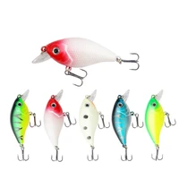 mini crank bait 5pcs floating wobblers for fishing lure set of wobblers artificial bait 6 8g60mm fake fish hard lures minnow