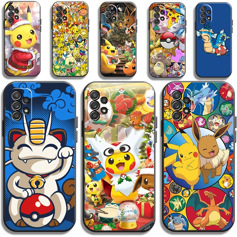

Pokémon Christmas Phone Cases For Samsung Galaxy S20 FE S20 Lite S8 Plus S9 Plus S10 S10E S10 Lite M11 M12 Coque Back Cover