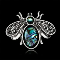 personality european and american jewelry fashion exquisite bee brooch all match shell material insect corsage