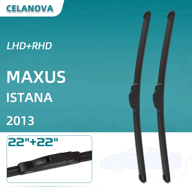 

Лезвия очистителей лобового стекла автомобиля для MAXUS ISTANA 2013 22 ”+ 22” бескаркасные резиновые стеклоочистители