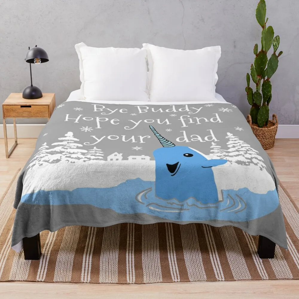 

Bye Buddy Hope you find your dad Throw Blanket Fleece Fabric Blanket For Baby Soft Big Blanket