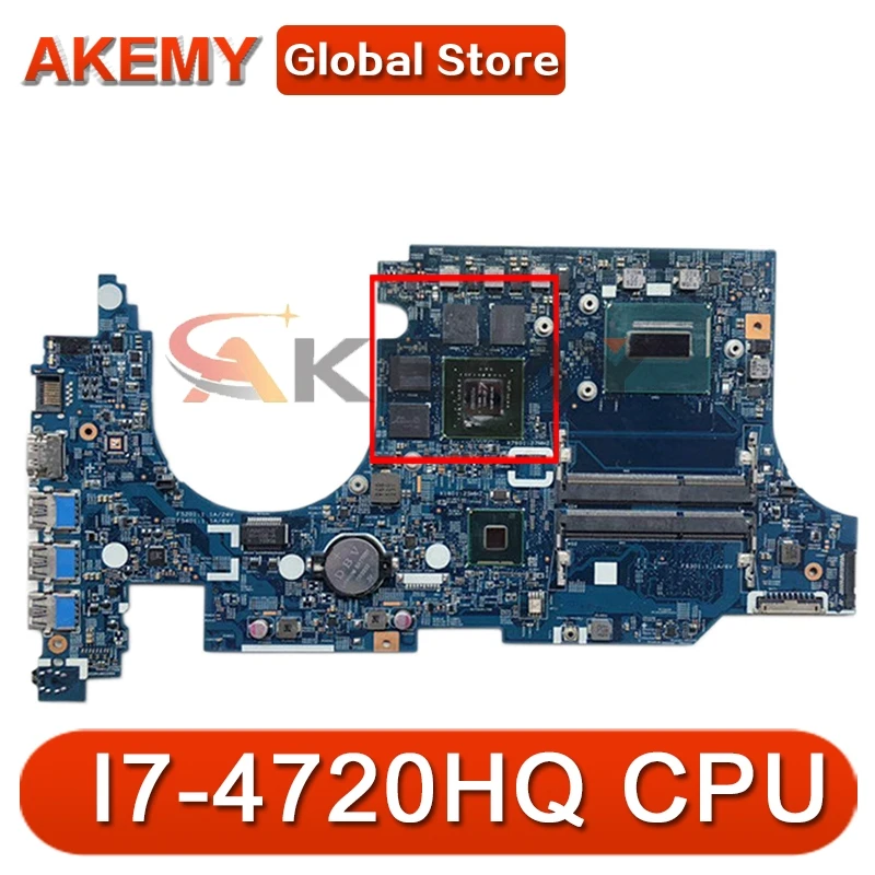 

Akemy laptop Motherboard For ACER Aspire VN7-591G Mainboard 14206-1 I7-4720HQ N16P-GX-A2 DDR3L