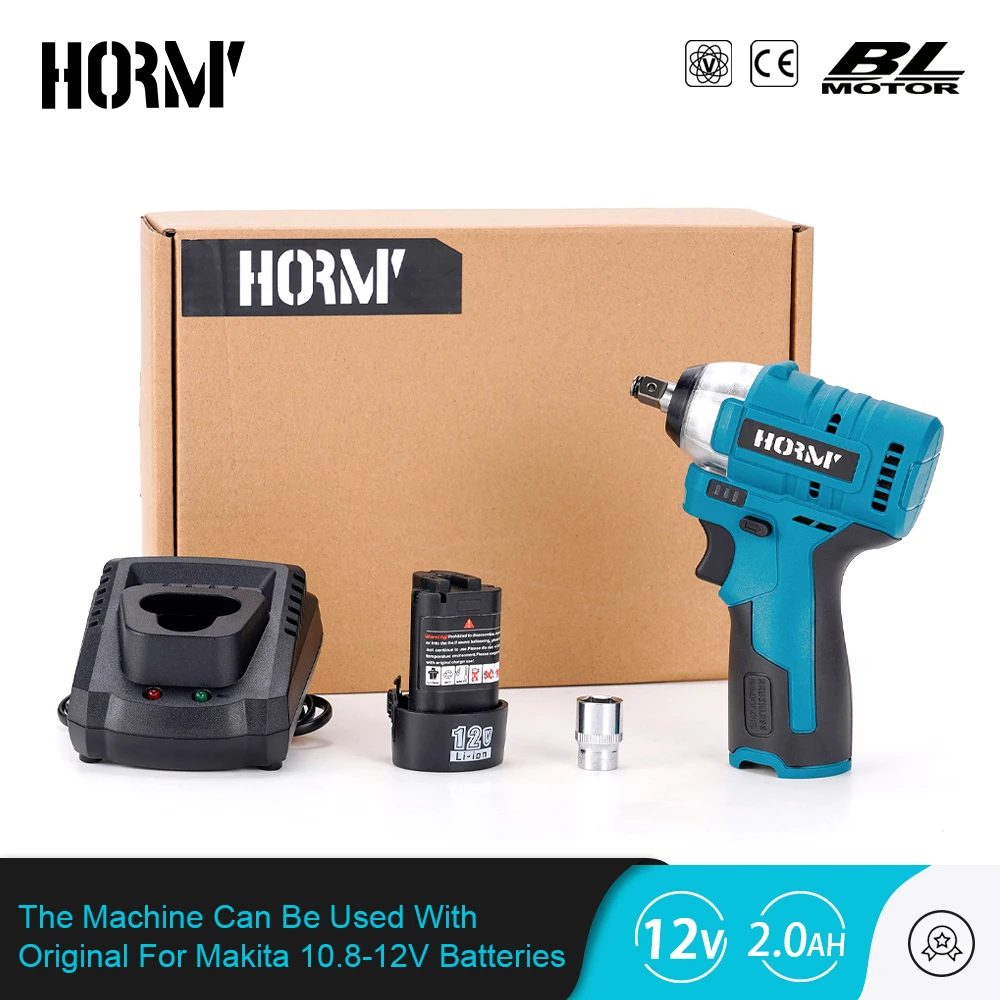 Brushless Cordless Electric Screwdriver 120N.m 3/8 Ratchet W