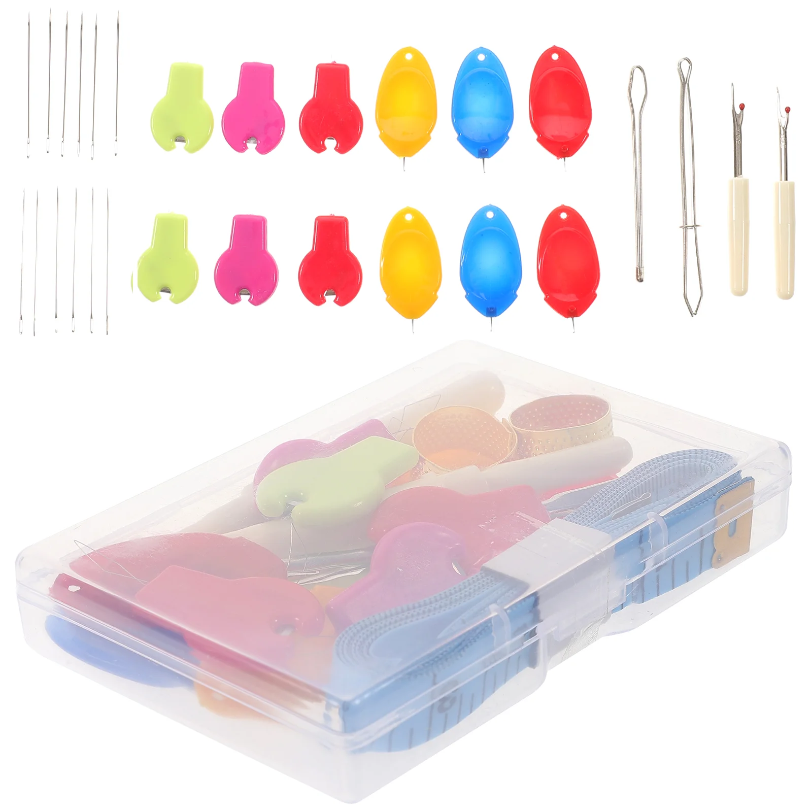 

Sewing Kit Needleemergency Sew Universal Beginner Tool Repair Home Stitching Embroidery Ruler Diy Threader Accessories