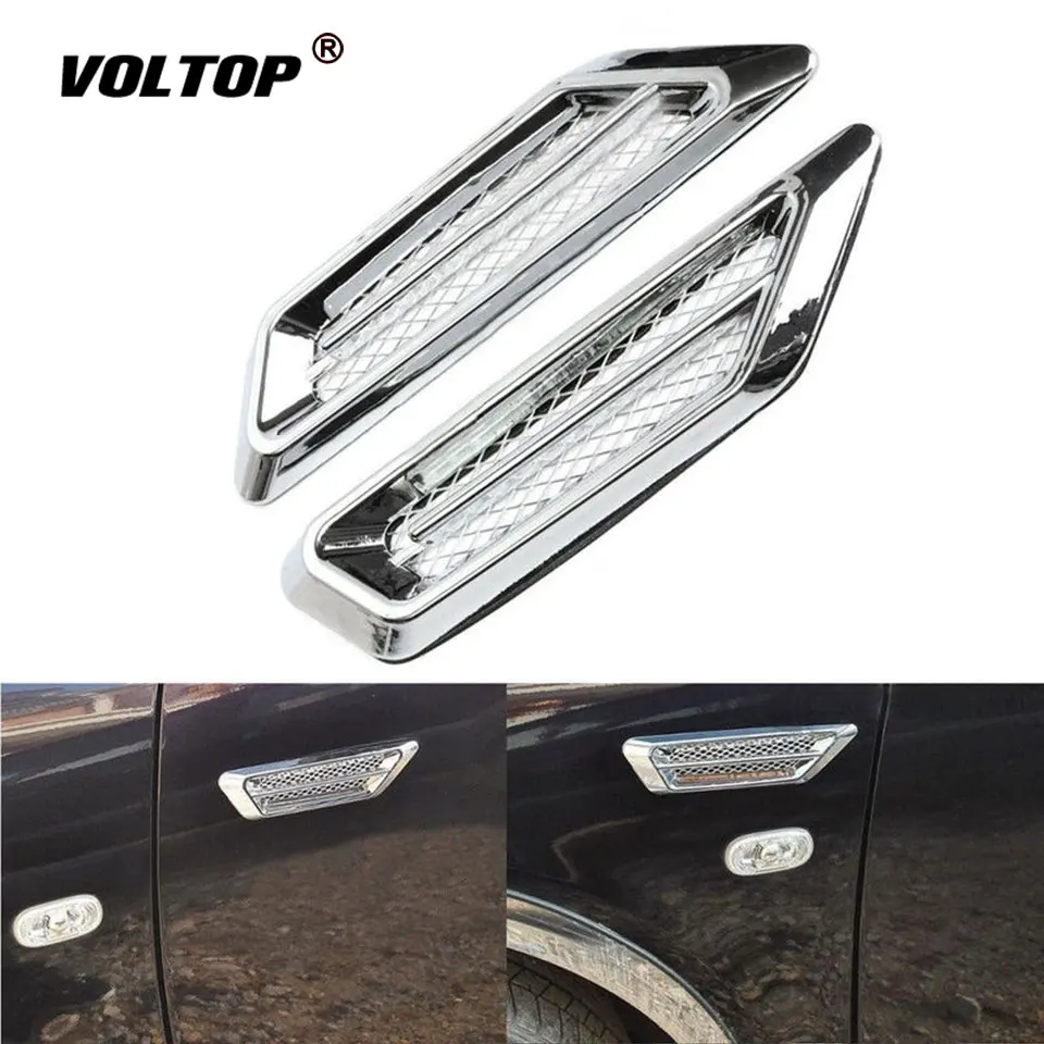 

2 шт., автомобильные наклейки из углеродного волокна для вентиляции