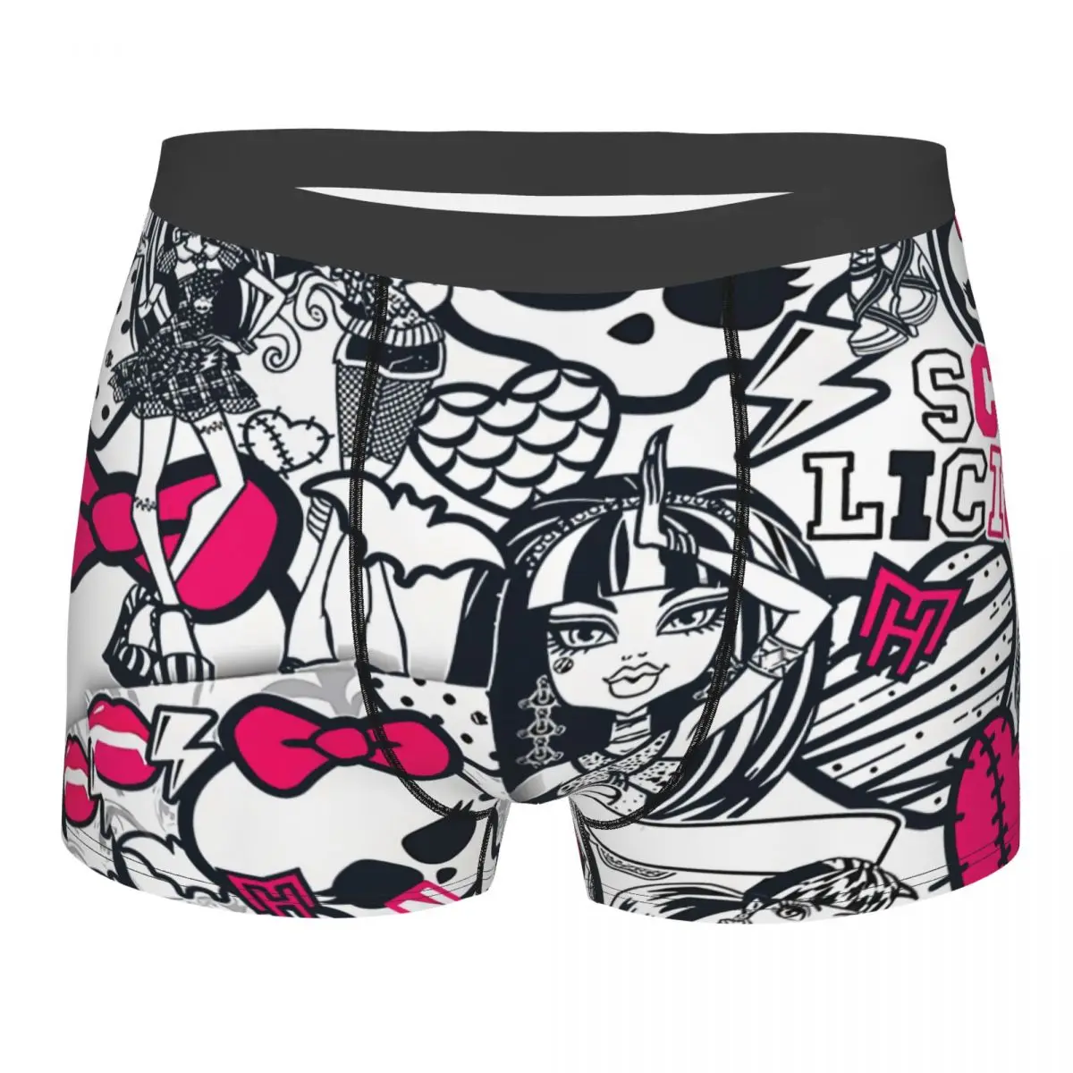 

Monster High Doll Draculaura Design Underpants Homme Panties Man Underwear Print Shorts Boxer Briefs