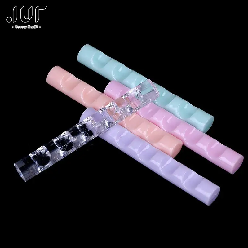 

1Pc Clear Acrylic Holder Display Stand Nail Tool Rack Nail Brush Stand Rest for 5 Nail Art Pens Brushes