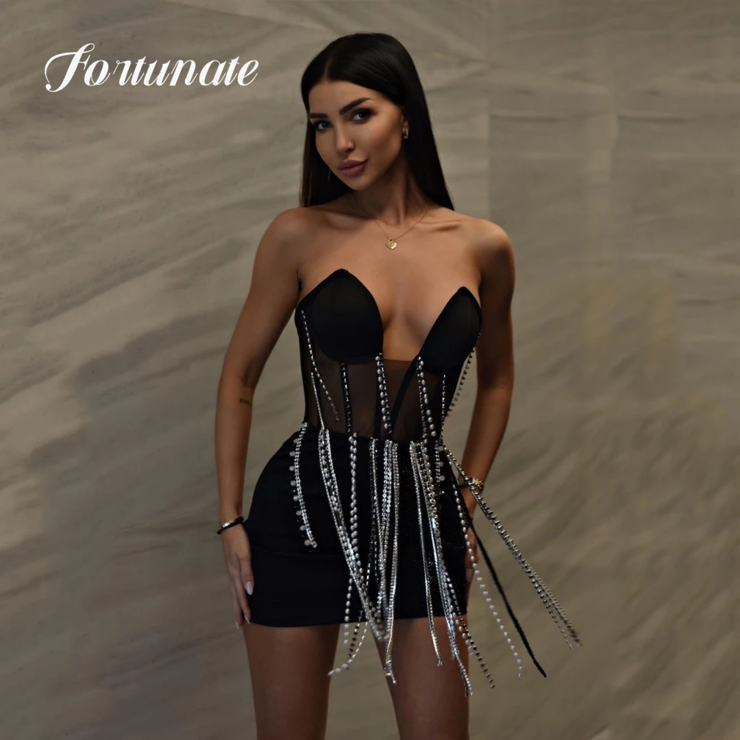 

Сексуальное роскошное темное Короткое Платье Для Quinceanera, ТРАПЕЦИЕВИДНОЕ коктейльное платье с V-образным вырезом без бретелек, женское вечернее платье 2023 под заказ