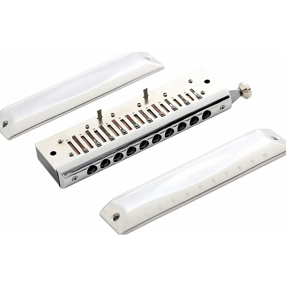 

Chromatic Harmonica Harmonica 10 Holes 40 Tones Mouth Musical Instruments Organ Professional With Cleaning Cloth
