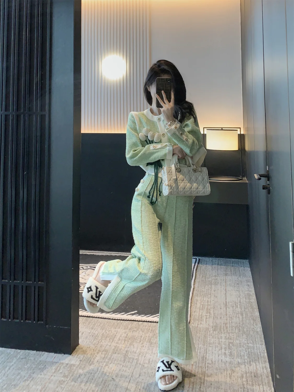 Осенне-зимний новый модный небольшой парфюмерный стильный комплект