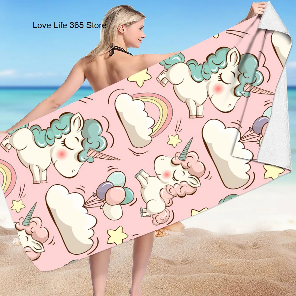 Microfiber Fast Drying Printed Polyester Super Absorbent Lightweight Towel For Swimming