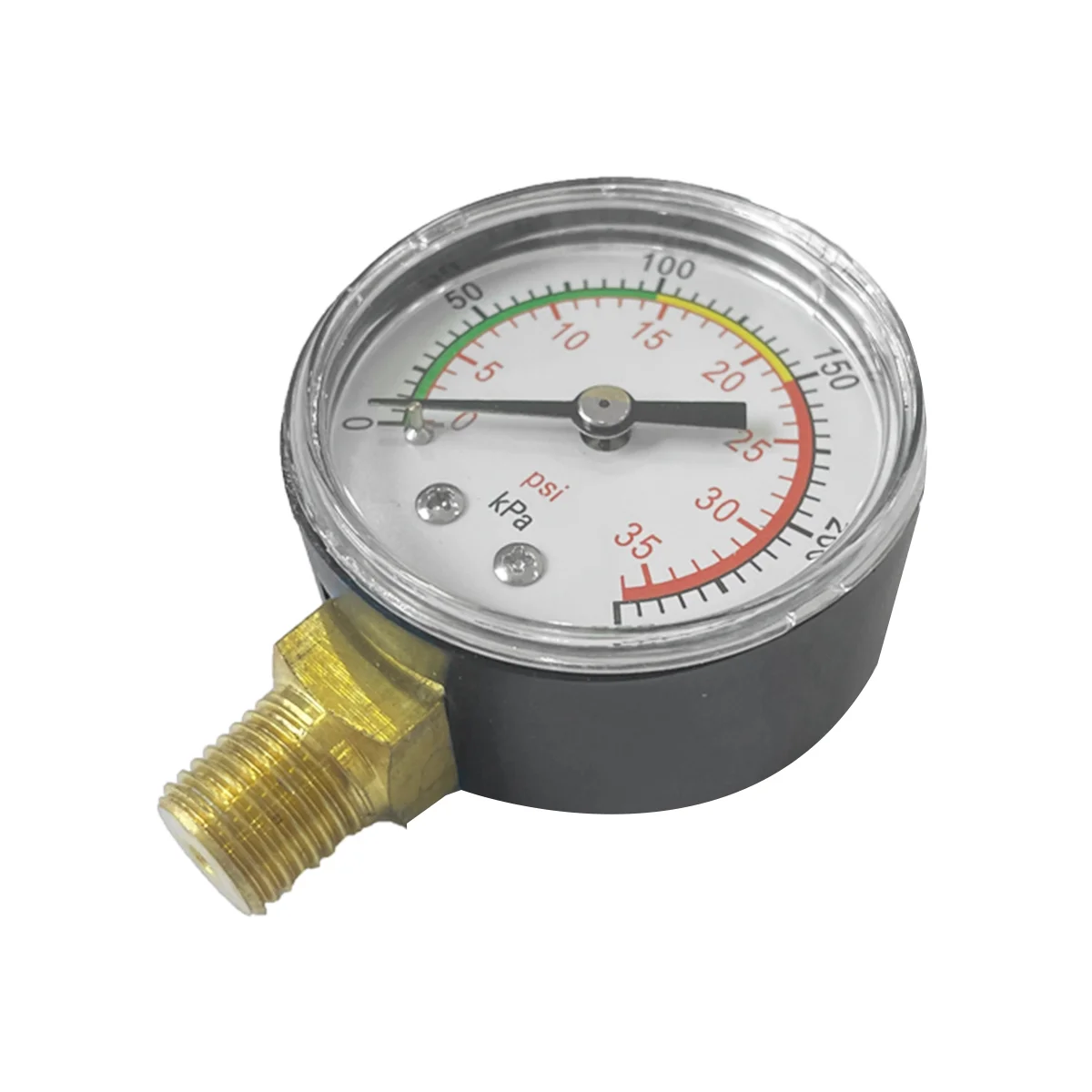 

Professional Pool Spa Filter Water Pressure Gauge Mini 0-60 PSI Bottom Mount 1/4 Inch Pipe Thread