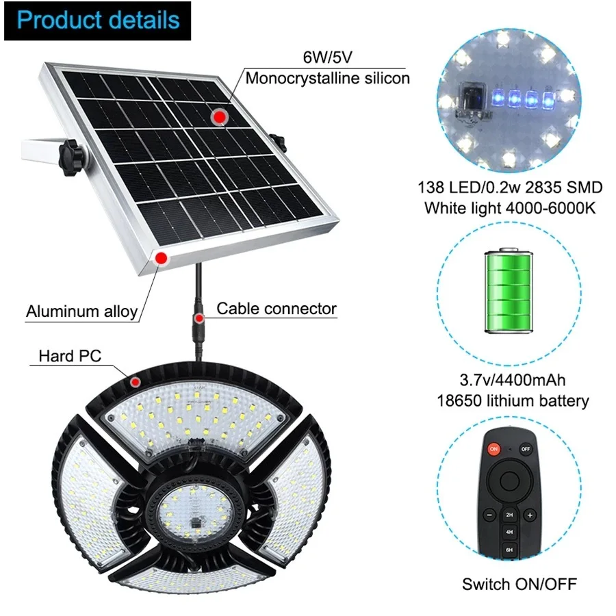 

Solar LED Pendent Light Outdoor Spotlight 1/2 Head Camping Lamp Porch Hanging Lamp For Home Garden Floor Balcony Patio Dropship
