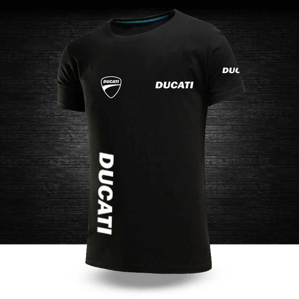 

2022 Ducati Mens Solid Color T-shirt Short Sleeve Casual Popular Summer Handsome Print Leisure Harajuku Tops
