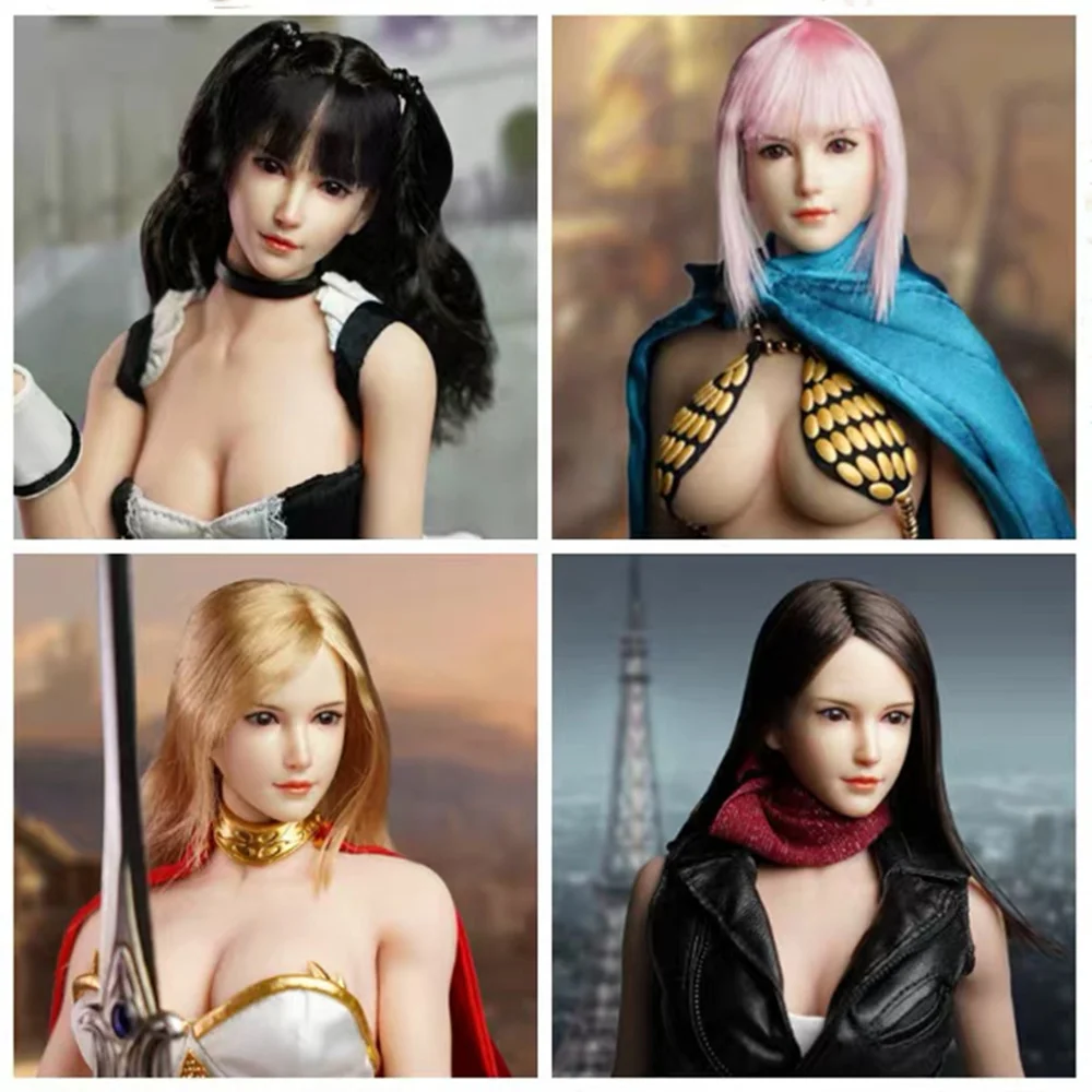 

1/6 масштаб Супер утка женская голова Лепка экшн-фигурка милая девушка аксессуары модель SDH015ABCD подходит PH бесшовная женская кукла