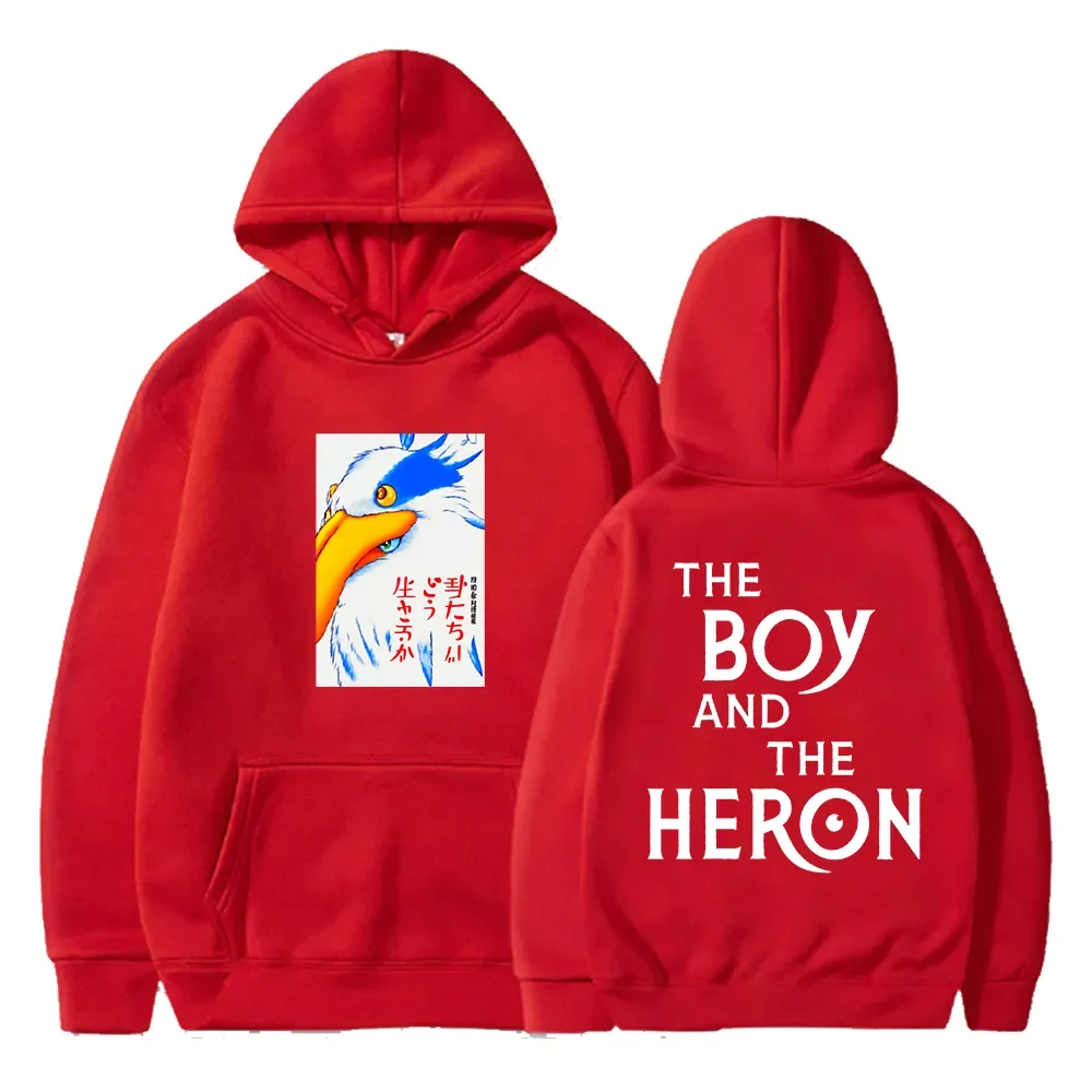 

The Boy and the Heron Hoodie 2023 Japan Anime Movie Long Sleeve Sweatshirts Harajuku Streetwear Women Men Fashion Clothes