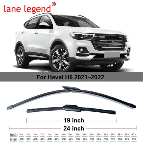 Для Haval H6 2021 2022 резиновые щетки стеклоочистителя для Great Wall автомобильные шайбы аксессуары для очистки переднего и заднего стекла 24 "19" 10"