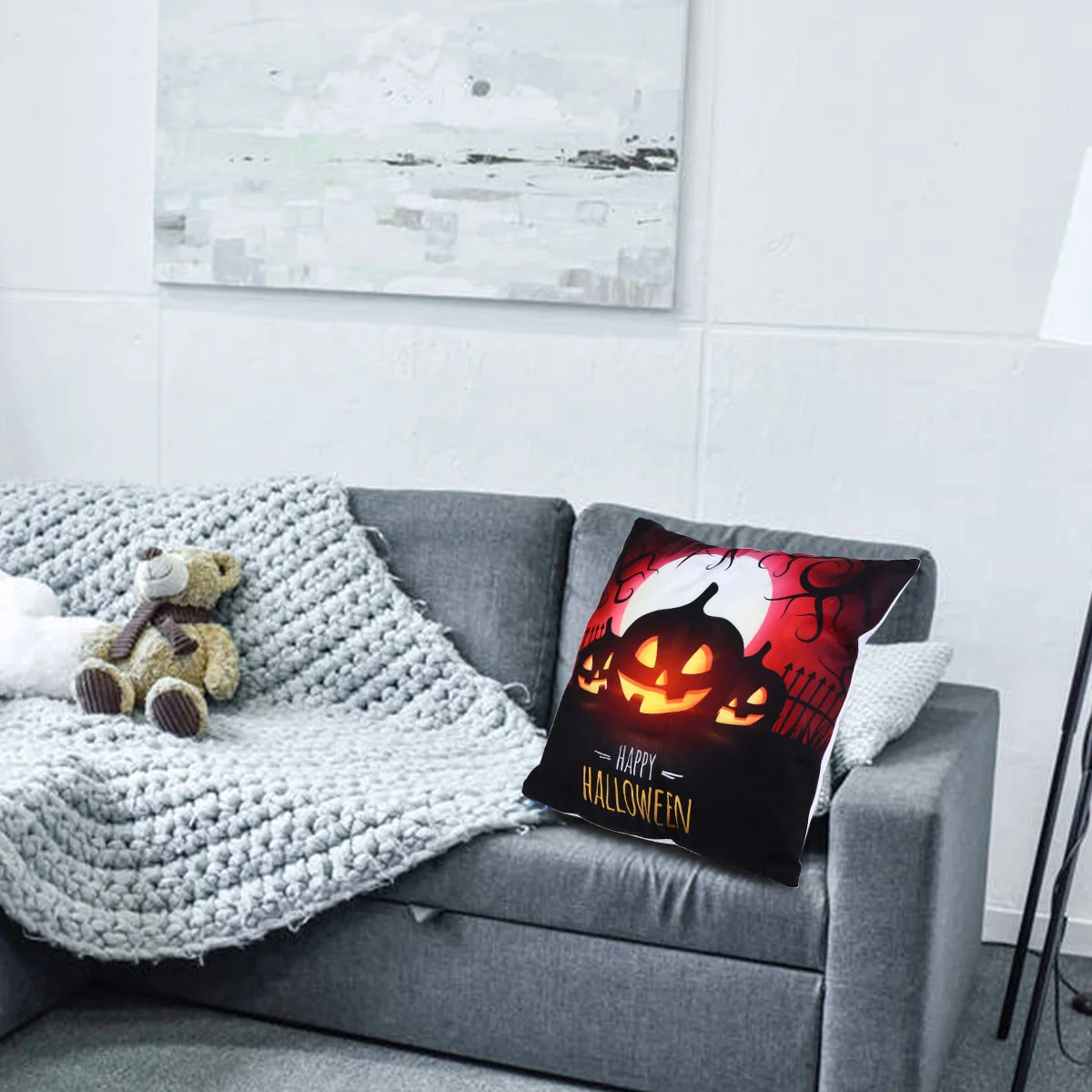 

1Pc Pillowcase Pumpkin Pillowcase Delicate Cushion Cover for Office Home Bookstore