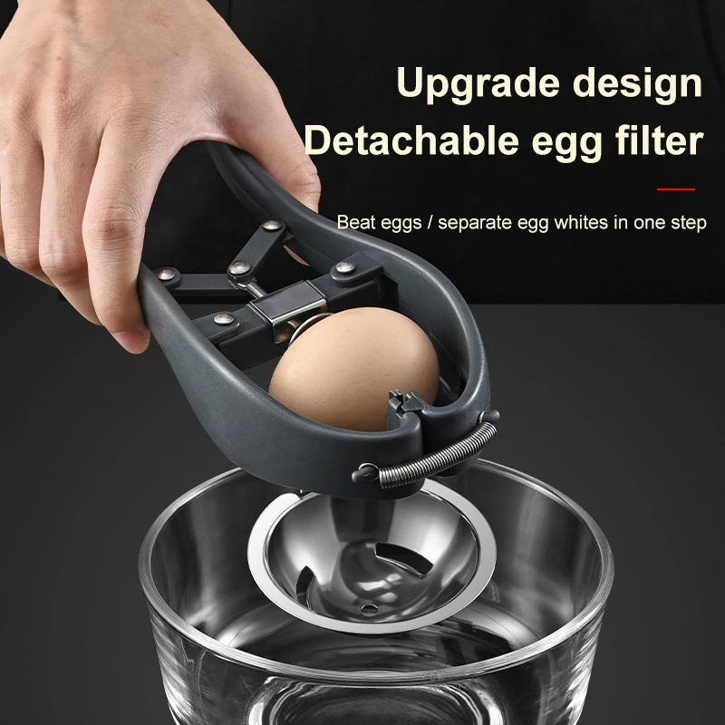 

Efficient And Fast Egg Opener Scissors Two-in-one Egg White And Yolk Egg Beater Kitchen Eggs Opener Separator 2023 New Wholesale