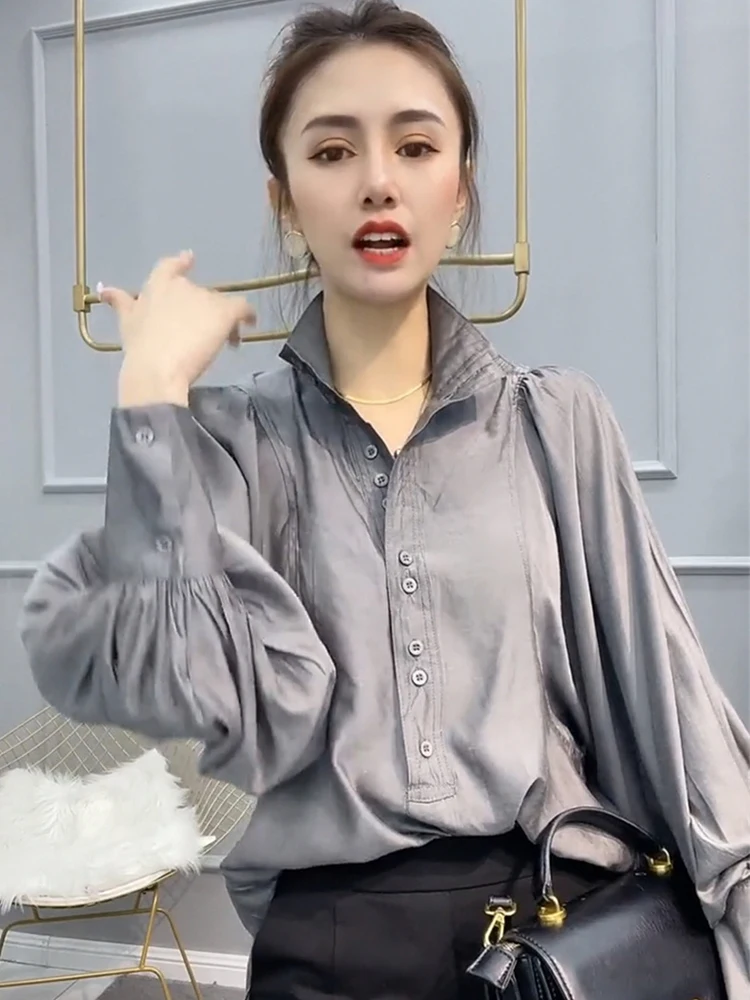 Та же модель что и Online Celebri элегантные женские рубашки 2024 весна лето новые