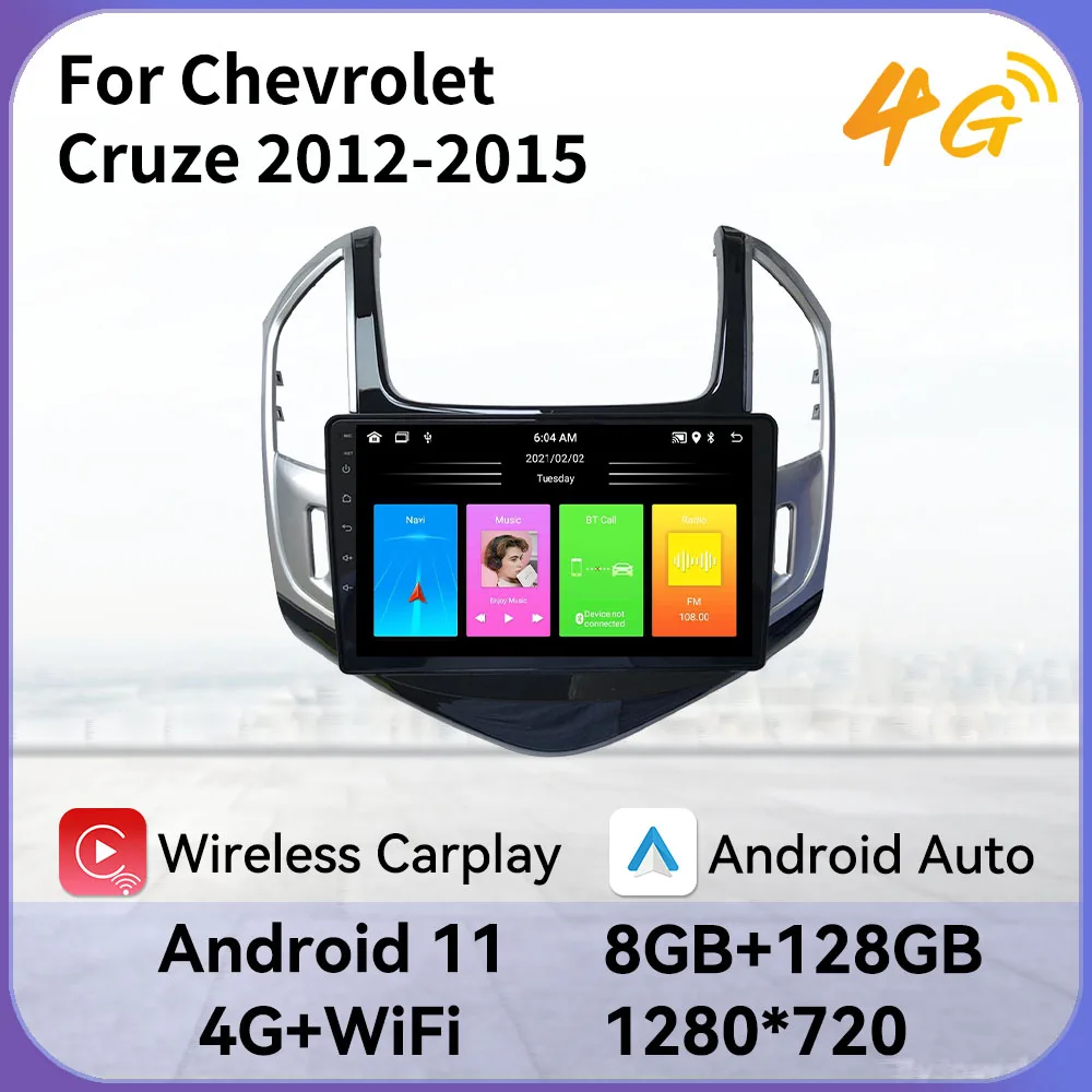 

For Chevrolet Cruze 2012-2015 2 Din Car Radio Android GPS WIFI BT Navigation Multimedia Player Audio Stereo Autoradio Head Unit