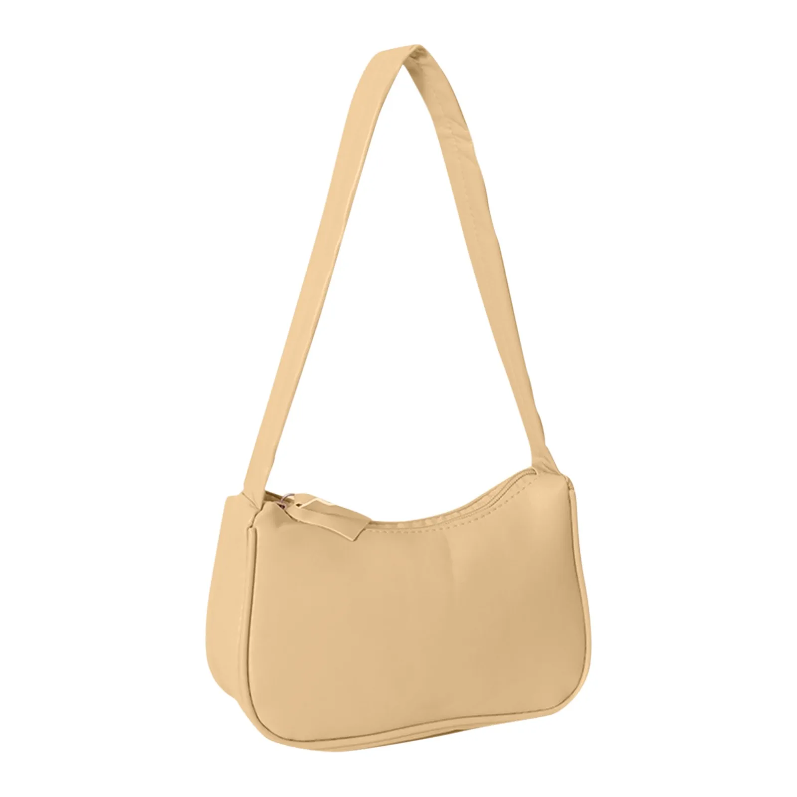 Однотонная женская сумка на молнии в стиле ретро