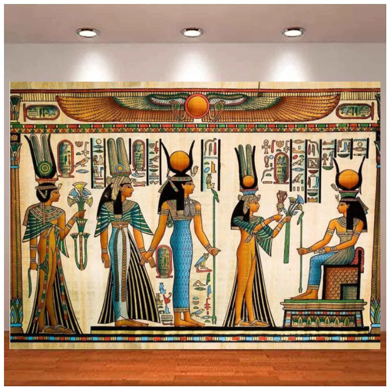 

Egyptian Banner Quinto Tomb Painting Photography Backdrop For Party Decoration Supplies Photoshoot Photo Background Props