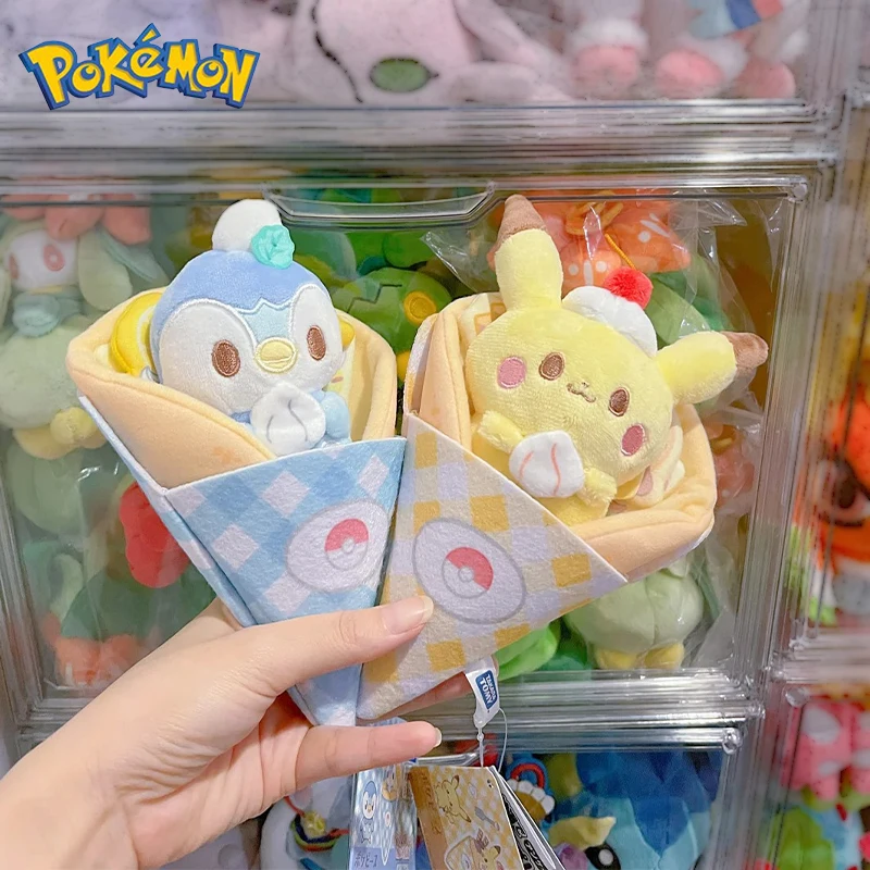 Kawaii Пикачу десертный креп мультяшная кукла рюкзак кулон аниме сердце девушки