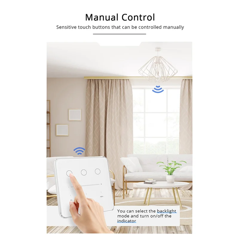 Фото Luckshopping Tuya Zigbee 3-бандовый диммер, переключатель света Tuya/Smart Life, приложение, дистанционное управление, стандартный переключатель США, ЕС, управление процентом №5