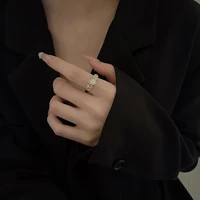 simple fashion heart ring womens light luxury personality zircon index finger ring boho wedding crystal jewelry birthday gift