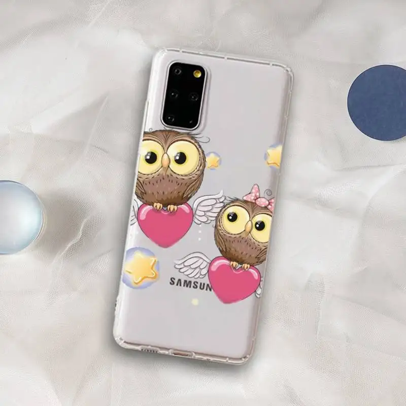 owl girl cartoon Phone Case for Samsung S20 ULTRA S30 for Redmi 8 for Xiaomi Note10 for Huawei Y6 Y5 cover