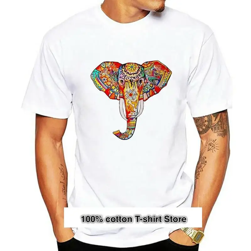 

Рубашка унисекс с принтом слона, рубашка с принтом, цветная, 578