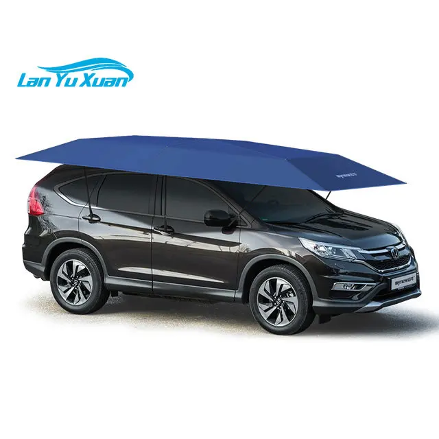 

4.8M 5.2m Car Sunshade Umbrella Fully Automatic Folding Roof Sunscreen Shed Remote Control Portable Canopy Cover